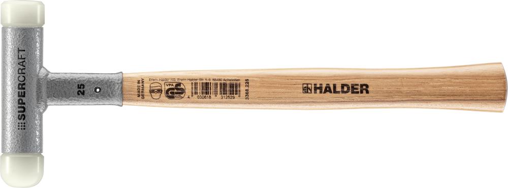 Imagen de MARTILLO NYLON SUPERCRAFT25MM C. 1 REBAJ. CABEZA SIN CONTRAGOLPE HALDER