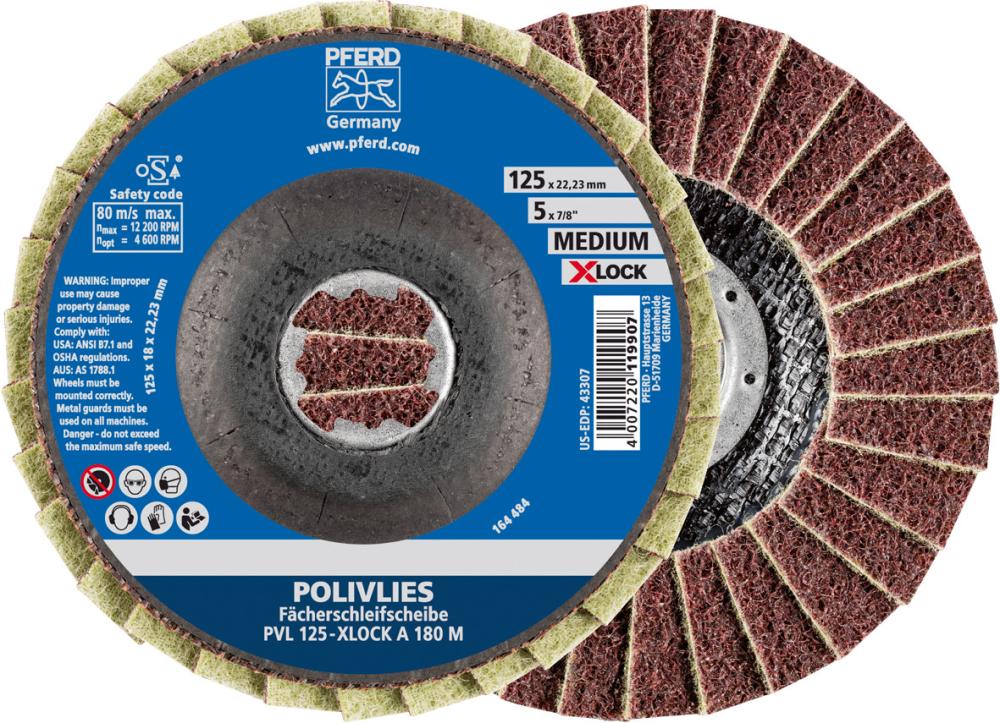 Imagen del producto Disco vellón múltiple X-LOCK PVL A 115mm 100 grueso Pferd