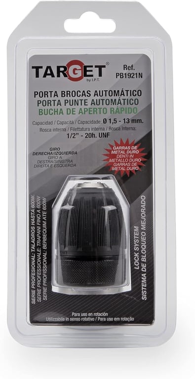 Imagen del producto PORTABROCAS AUTOM. 1-13 MM 1/2-20H. LOCK SYSTEM M.D.