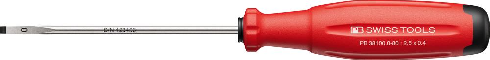 Imagen de DESTORNILLADOR PLANO 2,5X0,4X80MM SWISSGRIP EVO PB SWISS
