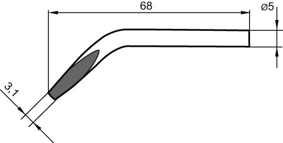 Imagen de PUNTA SOLDADURA FORMA CINCEL ACODADA 0032JD ERSA