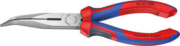 Imagen de ALICATES DE BOCA SEMIRREDONDA PULIDO CURVADO CON MANGO VARIOS COMPONENTES 200MM KNIPEX