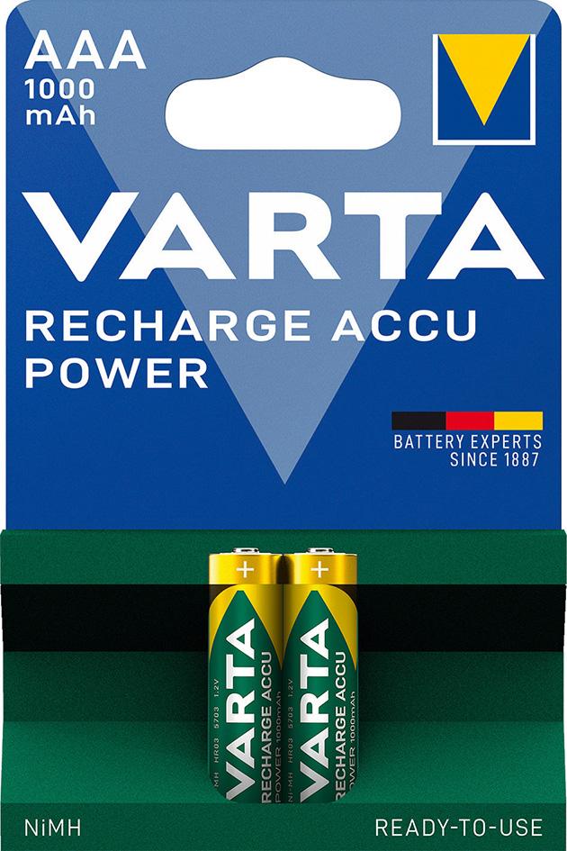 Imagen del producto Batería recargable batería AAA 1000mAh VARTA