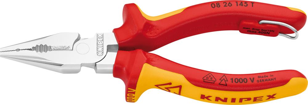 Imagen de ALICATES UNIVERSALES EN PUNTA VDE TT CON MANGO VARIOS COMPONENTES 145MM KNIPEX