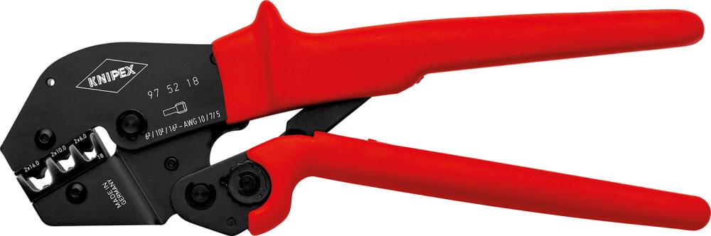 Imagen de CRIMPADORA CON PALANCA P/VIROLAS DE CABLE TWIN 2X6,2X10 Y 2X16QMM KNIPEX