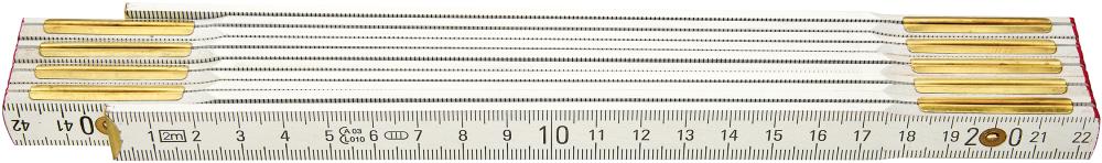 Imagen de METRO PLEGABLE MADERA BLANCO 2MX16MM