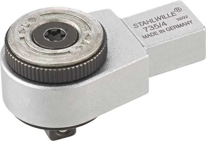 Imagen de CARRACA REVERSIBLE INSERTABLE 1/4" 9X12MM 60DIENTES STAHLWILLE