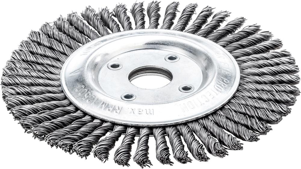 Imagen del producto Cep. tuberías alambre ac.115x6mm trenzado 0,5mm Lessmann
