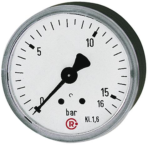 Imagen del producto Manómetro trasero céntrico 40mm 0-4bar G1/8" RIEGLER
