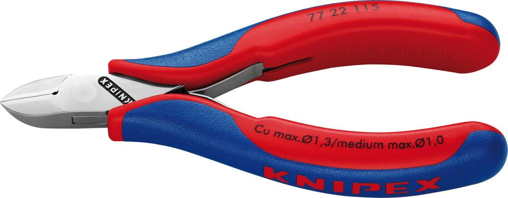 Imagen de CORTAALAMBRES ELECTRÓNICAPUNTA REDONDA SIN BISEL 115MM KNIPEX