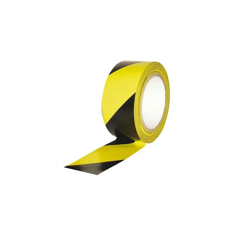 Imagen del producto ROLLO CINTA ADHESIVA NEGRO/AMARILLO 5CM X132 MTS