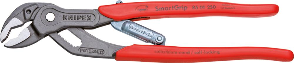 Imagen de ALICATES PICO DE LORO SMART-GRIP CON MANGOS DE PLÁSTICO 250MM KNIPEX