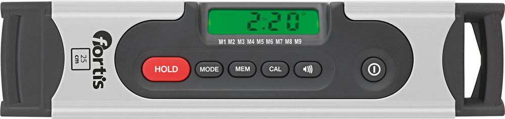 Imagen de NIVEL DE BURBUJA DIGITAL 25CM FORTIS