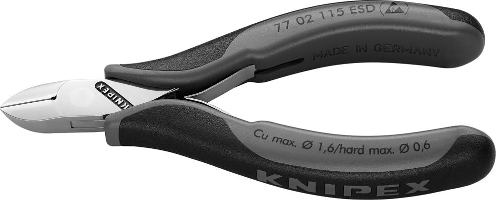 Imagen de CORTAALAMBRES ELECTRÓNICAESD PUNTA REDONDA BISELADO LIGERAMENTE 115MM KNIPEX