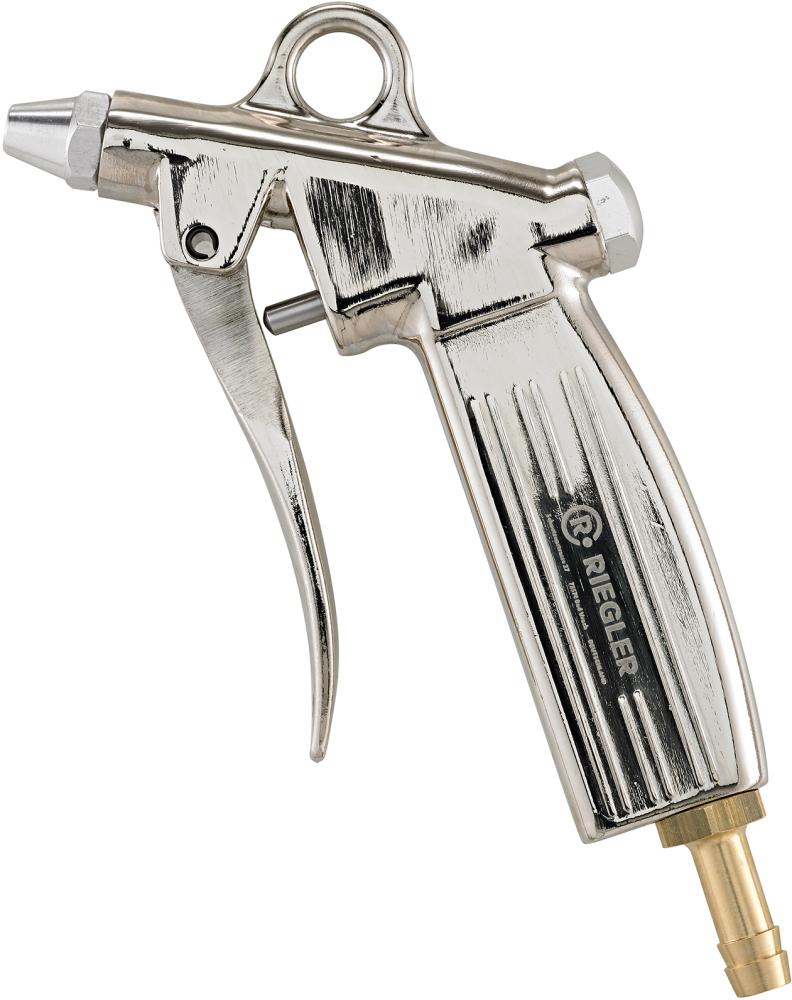 Imagen de PISTOLA DE SOPLADO ALUMINIO CON CONECTOR DN 7,2 TOBERA 1,5MM RIEGLER