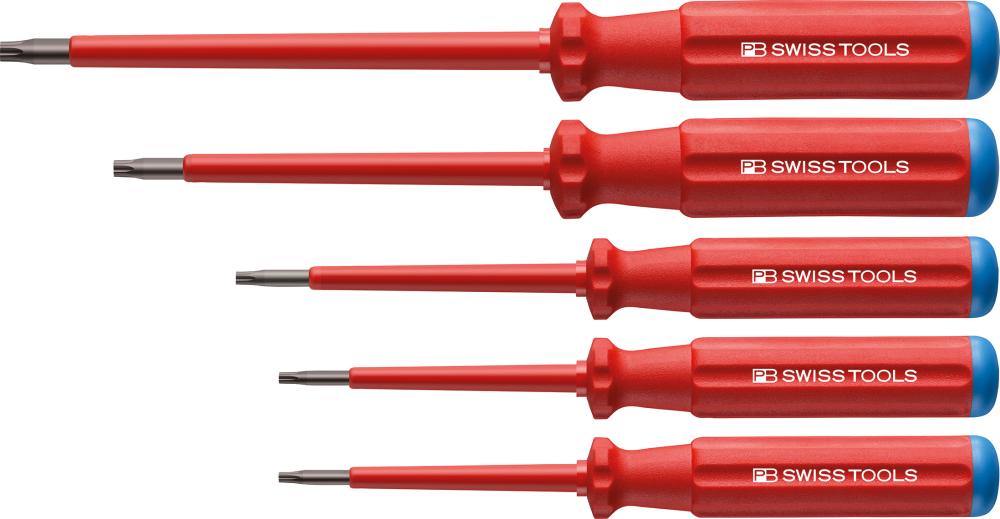 Imagen del producto Jgo. destornilladores VDE5 piezas TORX en cartón Classic PB Swiss Tools