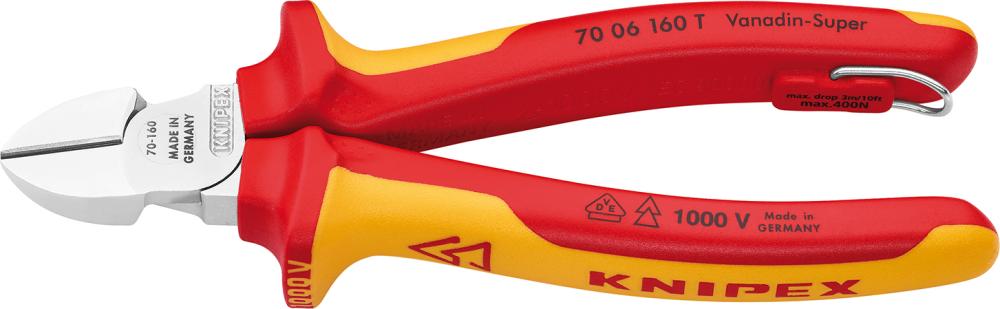Imagen de CORTAALAMBRES VDE TT CON MANGO VARIOS COMPONENTES 160MM KNIPEX