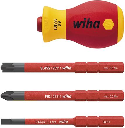 Imagen del producto Jgo portapuntas slimVarioVDE 4 pzas Wiha