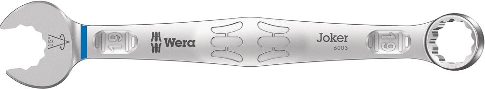 Imagen de LLAVE COMBINADA JOKER 19MM WERA