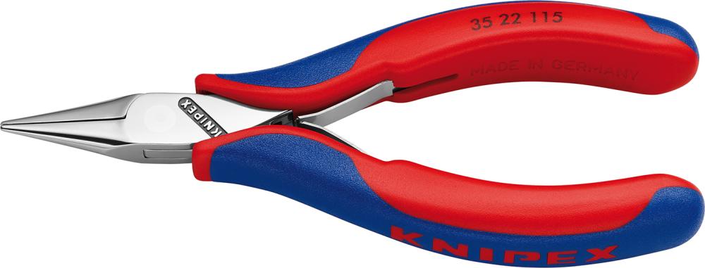 Imagen de ALICATES DE MONTAJE ELECTRÓNICA MORDAZAS PLANAS-REDONDAS 115MM KNIPEX