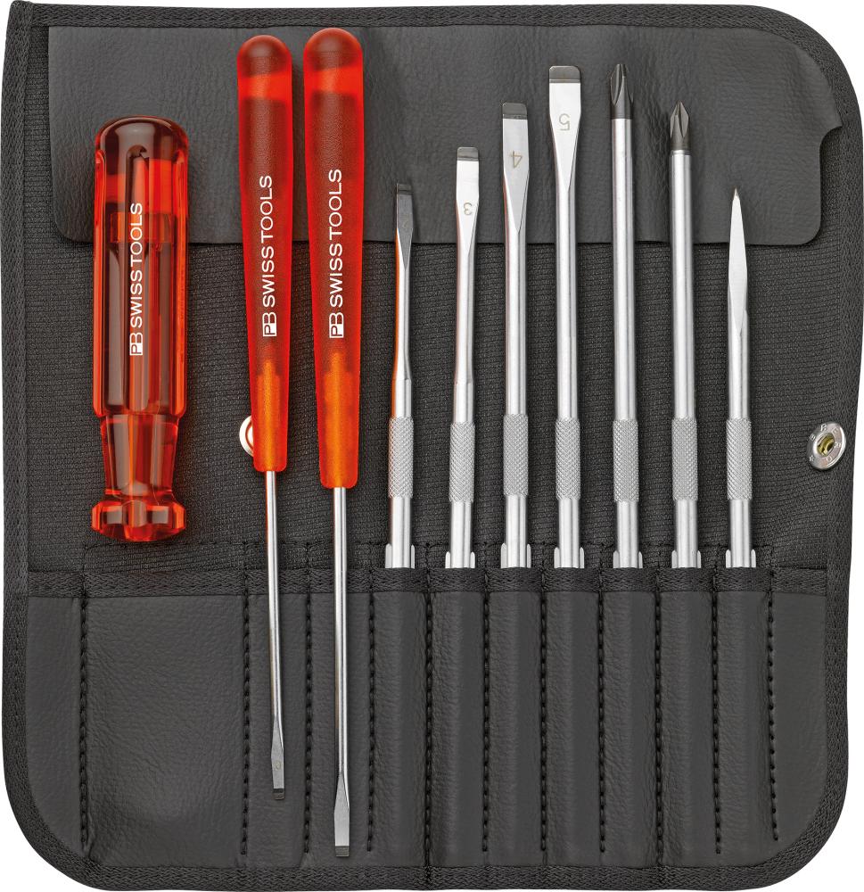 Imagen de JGO VARILLAS RECAMBIO 10 PZAS, BOLSA ENROLLABLE PBSWISS TOOLS