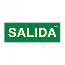 Imagen del producto SEÑAL EV47 420X148MM LUMINISCENTE