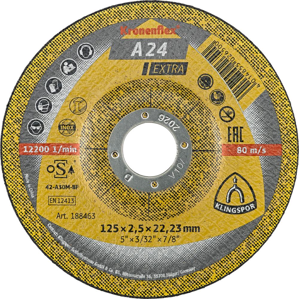 Imagen de DISCO CORTE RECTO A24 EXTRA 230X3MM KLINGSPOR