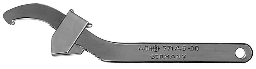Imagen de LLAVE DE GANCHO C/ NARIZ AJUSTABLE 45-90MM AMF