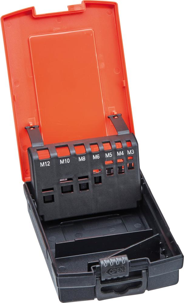Imagen de CAJA DE PLÁSTICO, VACÍA PARA TAMAÑOS M3- M12+ DISPOSITIVO AGJO ROSCADO FORMAT