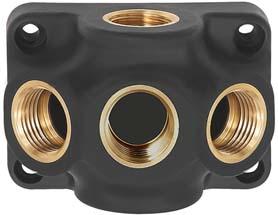 Imagen del producto Caja distribución final Rosca hembra plástico 1xG1/2" de 3xG1/2" RIEGLER