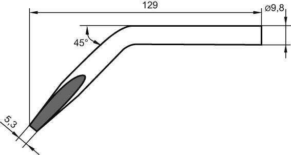 Imagen de PUNTA SOLDADURA FORMA CINCEL ACODADA 0152JD ERSA