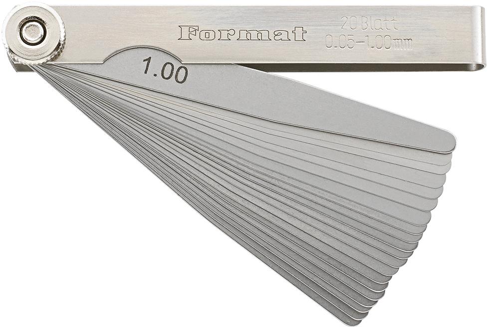 Imagen del producto Galgas espesores preciso 20 hojas 005-1mm T3 FORMAT