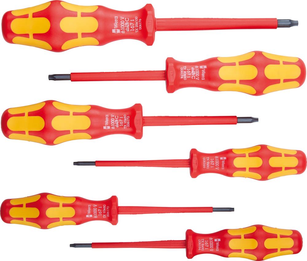 Imagen del producto Jgo destornilladores 167i/6 VDE Torx 6 pzas Wera