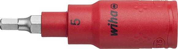 Imagen del producto Punta para destornillador3/8" hembrahexagonal VDE 5x75mm Wiha