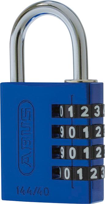 Imagen del producto Candado c/combin. dígitos144/40 eti. bloq. azul