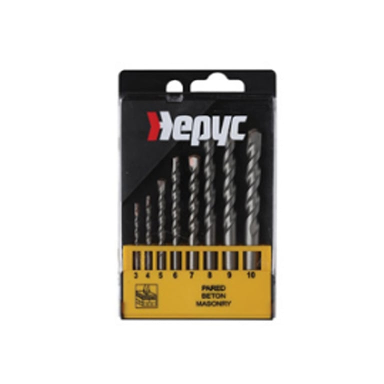 Imagen del producto JUEGO BROCA MARMOLIT P/HORMIGON M3-M10 8PZAS