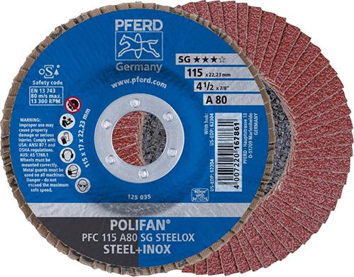 Imagen del producto Disco abrasivo de láminasA 40SG convexo 115mm K40 Pferd