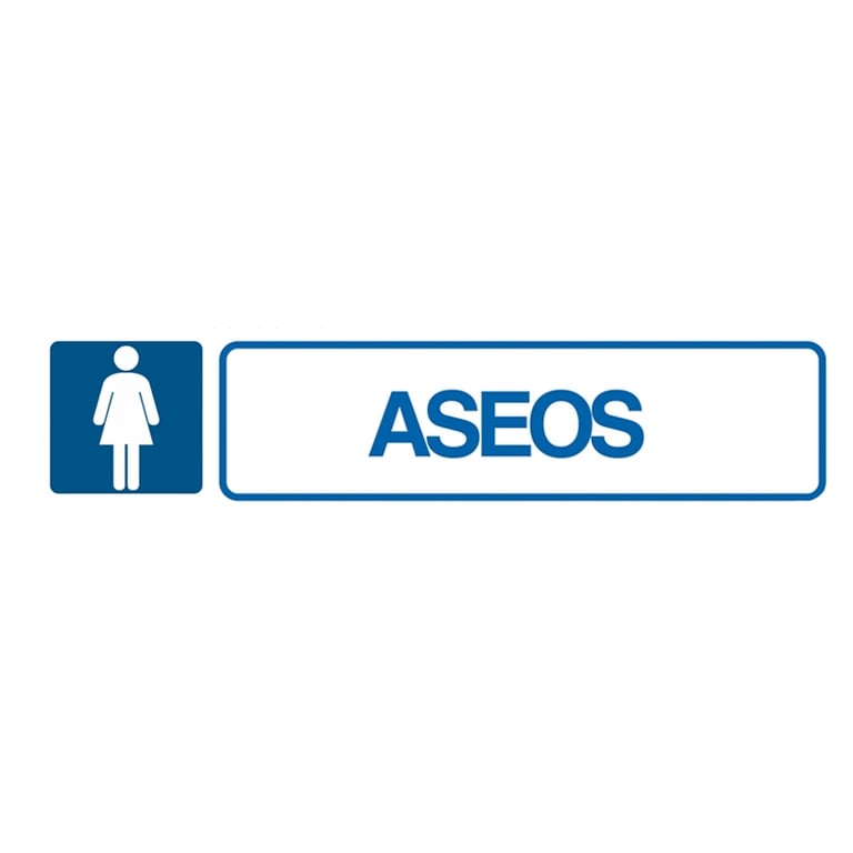 Imagen del producto SEÑAL ASEOS SEÑORAS 175X45 PVC