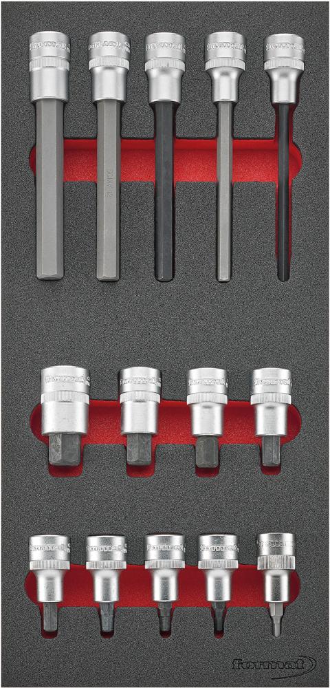 Imagen de MÓDULO HTA 1/3 INSERTOS LLAVES DE VASO 1/2" HEMBRA HEX FORMAT