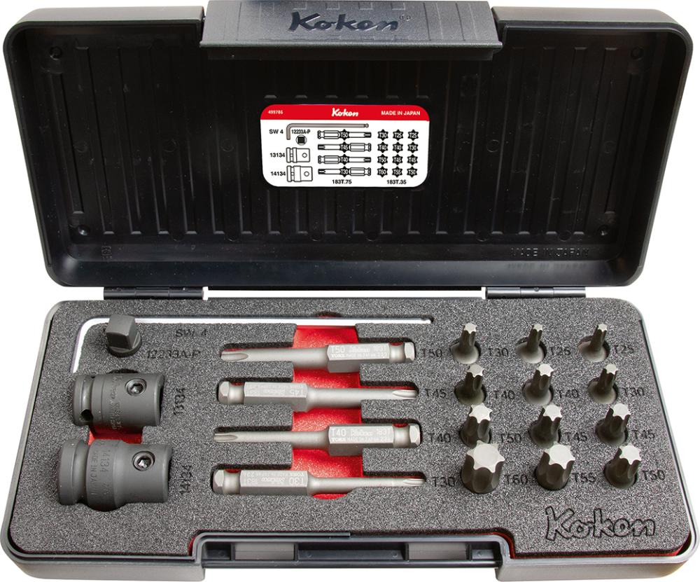 Imagen de SURTIDO DE PUNTAS 7/16" DE FUERZA 20 PIEZAS TORX KOKEN