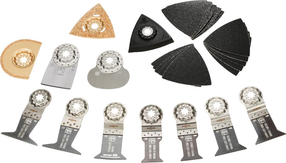Imagen del producto Juego de accesorios Multimaster Best of RenovationFein 26 piezas Starlock