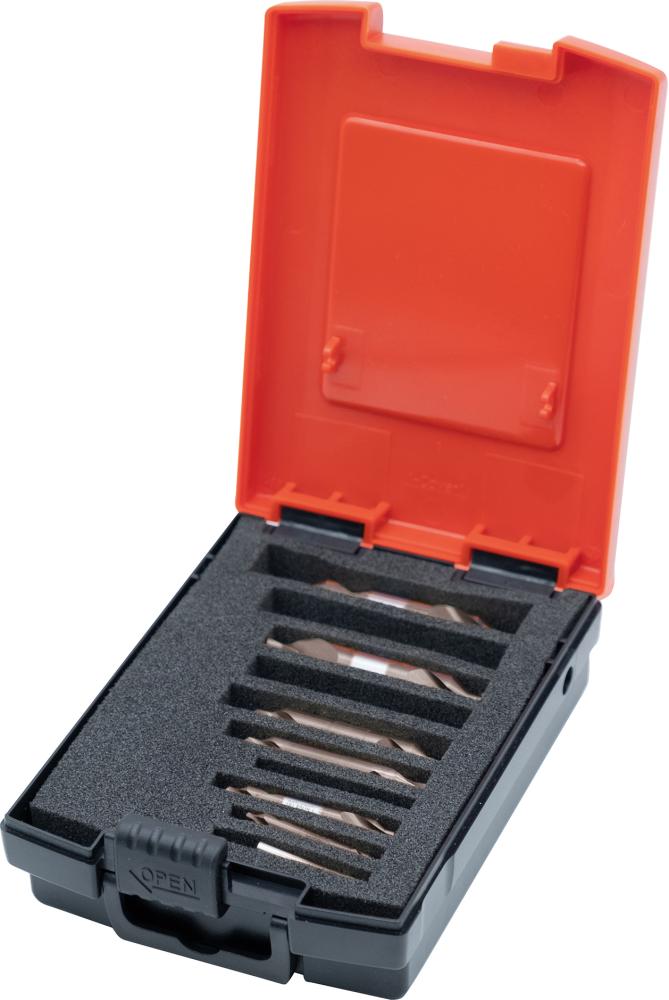 Imagen del producto Jgo. broca centrar DIN333HSSCo5 forma A 1,0-4,0mm 6 piezas TiAlN FORMAT