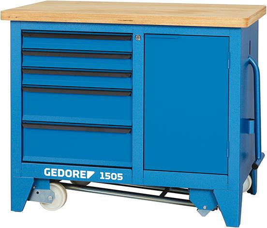 Imagen del producto Banco trabajo c/ ruedas 5cajones 1100x652x900mm GEDORE