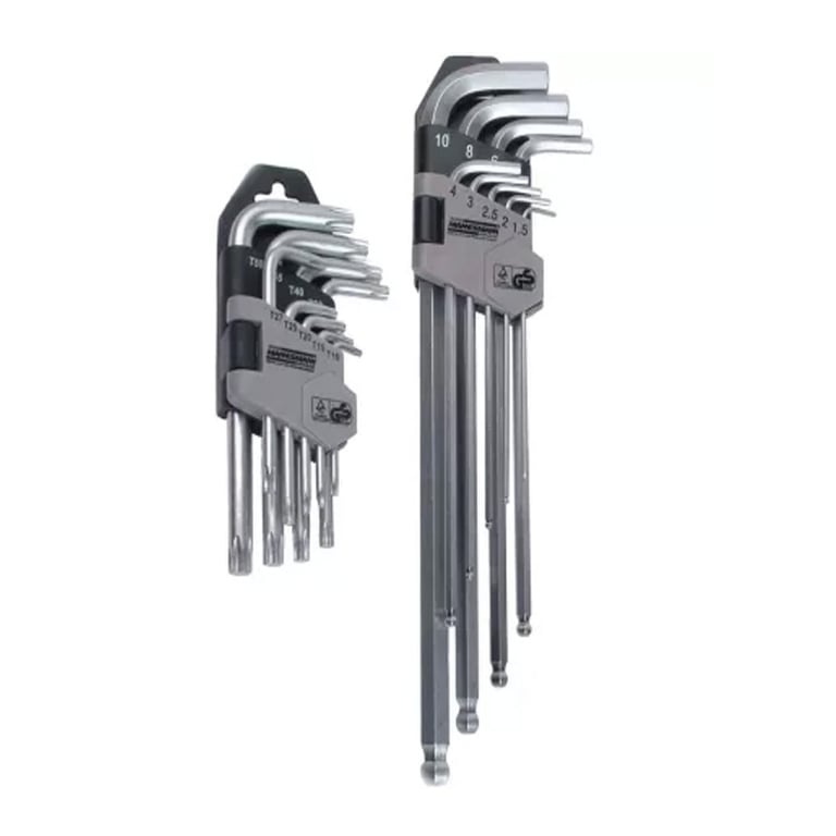 Imagen del producto Juego llaves allen y torx 18 pzas