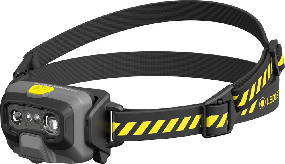 Imagen del producto Linterna de casco de batería HF6R Work Yellow 20-800 lumen Ledlenser