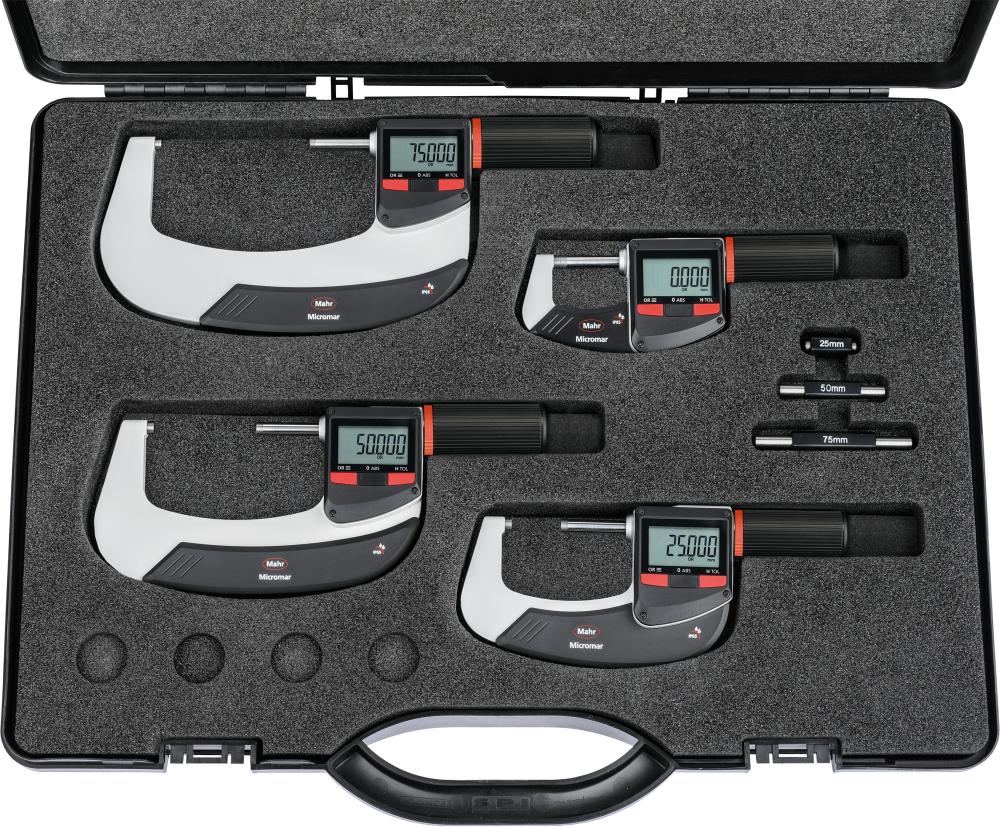 Imagen del producto Jgo micrómetro de exter. digital MICROMAHR 40 EWRi-L IP65 0-100 mm MAHRinalámbrico integrado