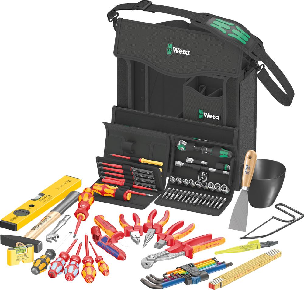 Imagen del producto Surtido de herramientas E1 electricista de 73 piezas en caja textil Wera