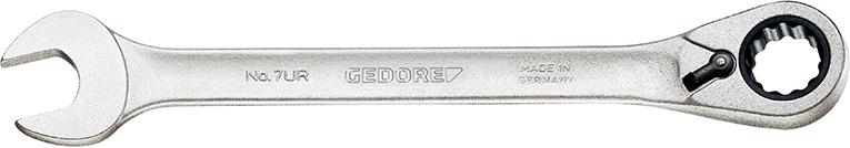 Imagen de LLAVE FIJA CON LLAVE ESTRELLA DE CARRACA REVERSIBLE 13MM GEDORE