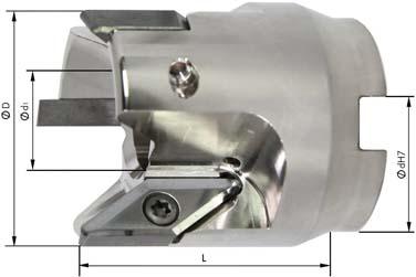 Imagen del producto Fresa acoplable 90 gradospara Alu Z3 refrig. int. D50mm para tipo VCGT