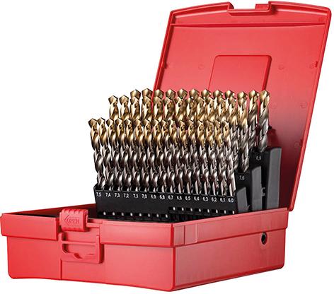 Imagen del producto Jgo broca espir. 6-10mm x0,5 in A002 en caja 118Gtipo N 4xD 41 pzas Punta TiN A095203 Dormer